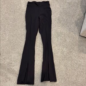 Alo Yoga Airbrush High-Waist Flutter Legging Black Size Small